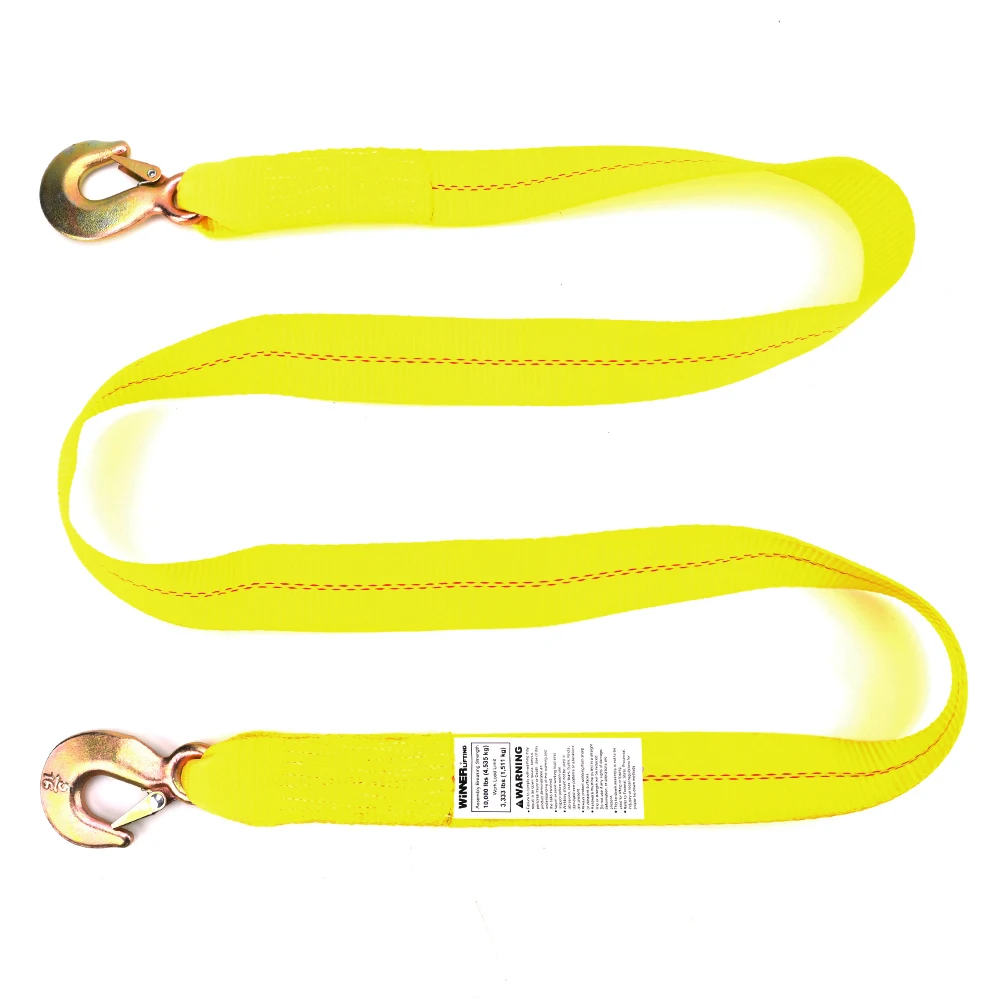 2 inch BS 5000KG  Tow Dolly Straps Tow Rope With Hooks For Truck