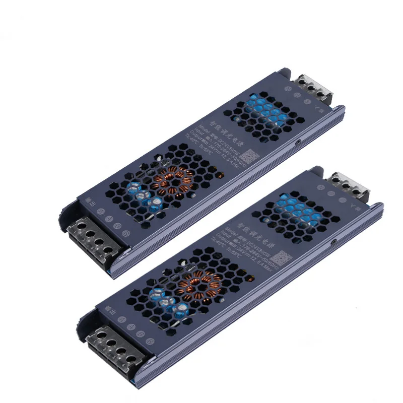 Intelligent dual color lighting power supply 12V Dual line low voltage light belt controller 300W direct cold support APP blue