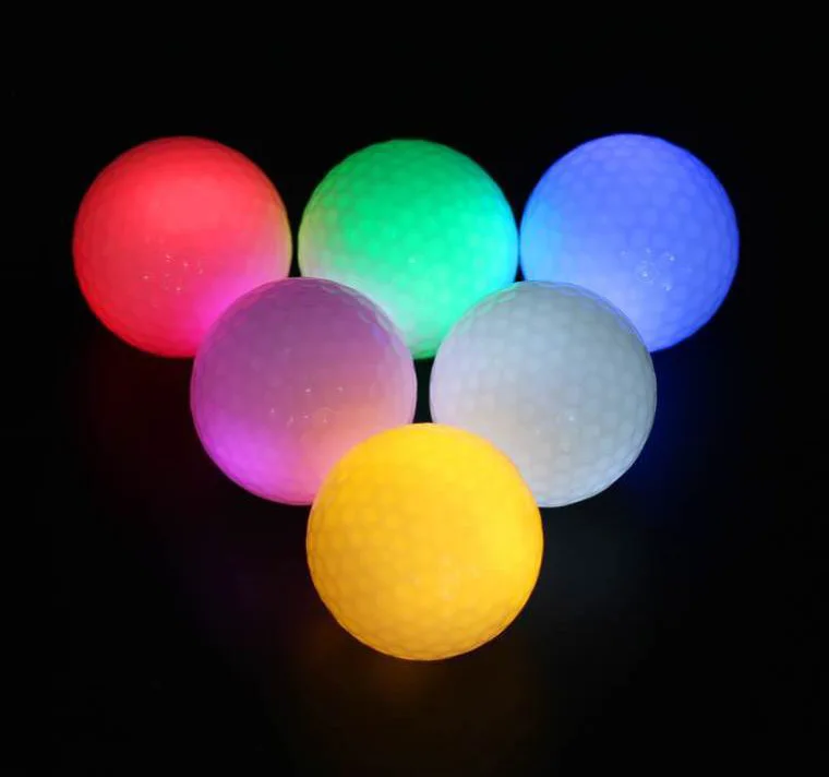 Ночной трекер мигающий свет светящийся мяч для гольфа светодиодный долгое время