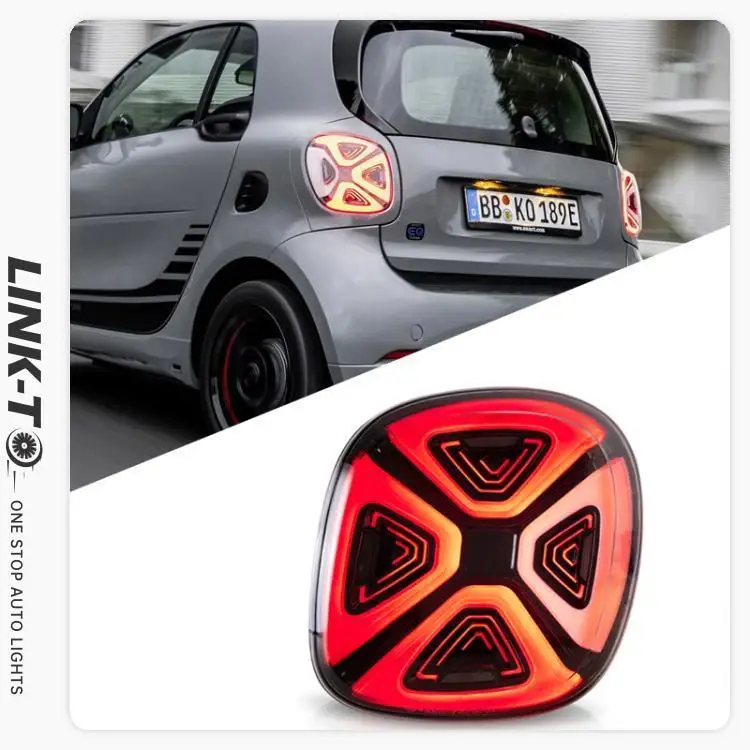 LINK-TO Wholesale Led Tail Lights Rear Light 2014-2019 Car Auto Lamp For Mercedes Smart 453 Fortwo Forfour Taillamp