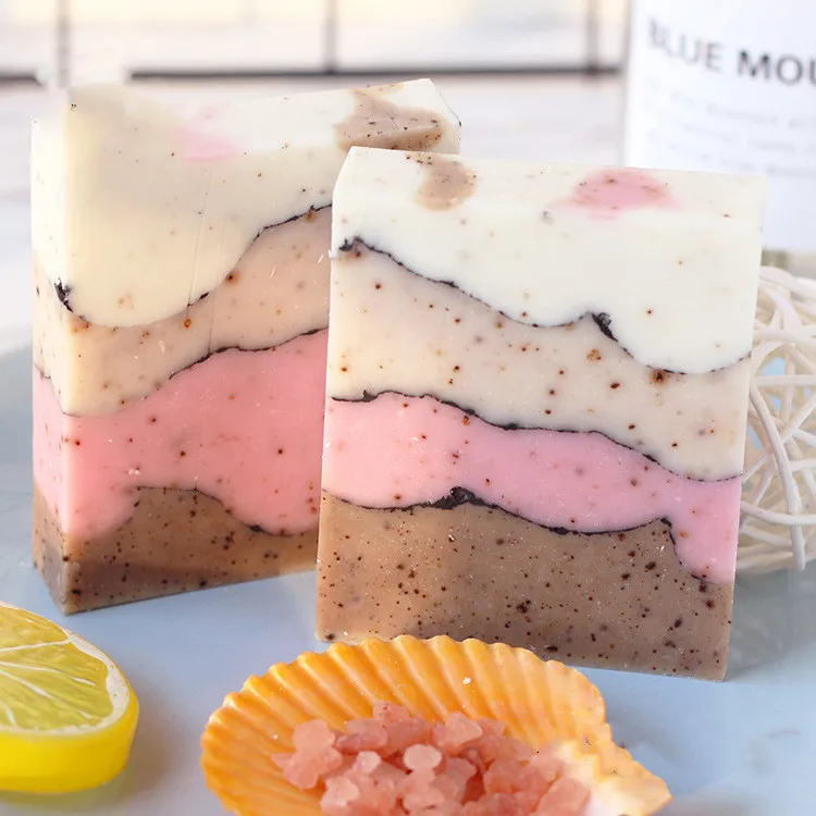 Private Logo Natural Herbal Gardenia Soap Bar Cold Press Essential Oil Multi-layer  Soap