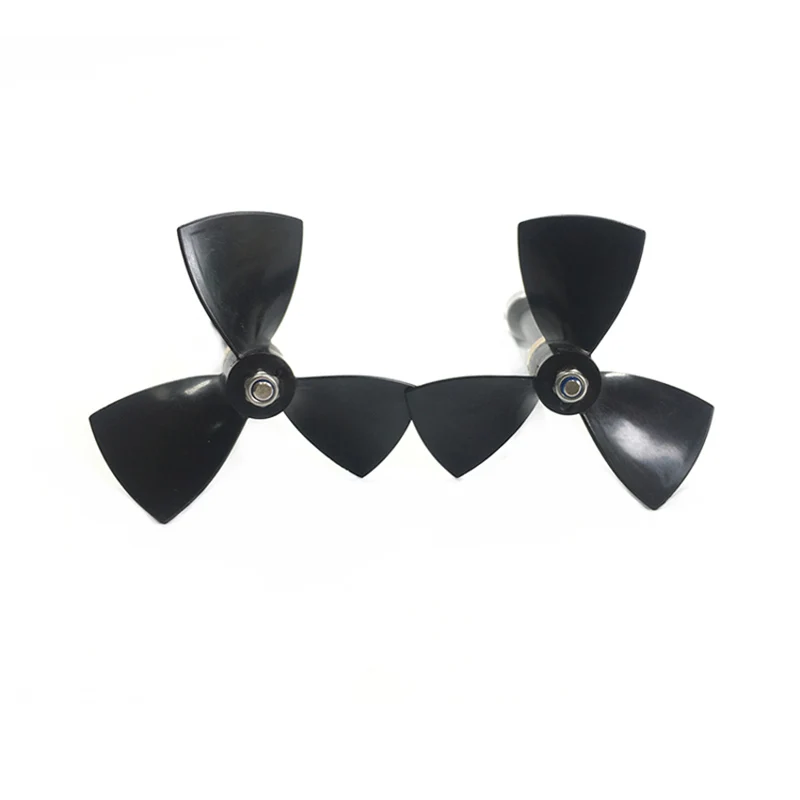 plastic propeller 3-blade 80mm CW CCW 5.0mm shaft size for RC boats thruster prop