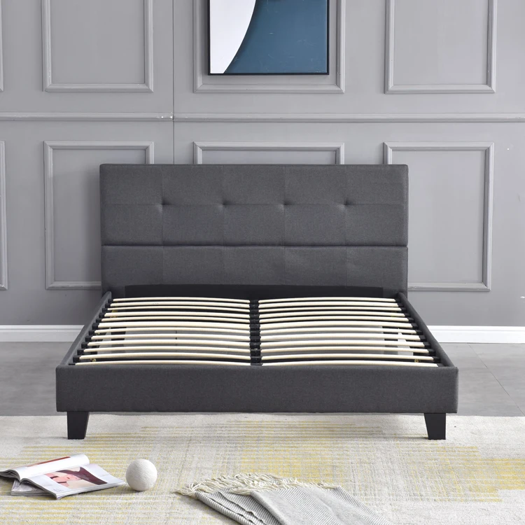 Popular modern comfortable hotel and family popular wooden bed frame