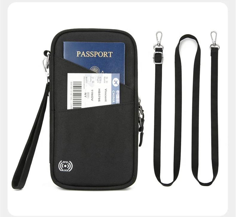 10Pcs Custom Logo Women Rfid Blocking Passport Holders Bag Passport Wallet for Men Traveling Credit Card Case Document Organizer