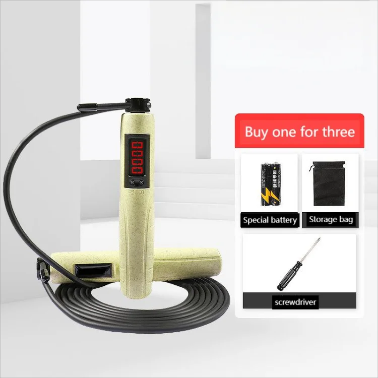 Adjustable Length 2.8m Aluminum Weighted Jump Rope 8mm PVC & Metal Rope Cables Smart Workout & Body Fitness Training for Kids