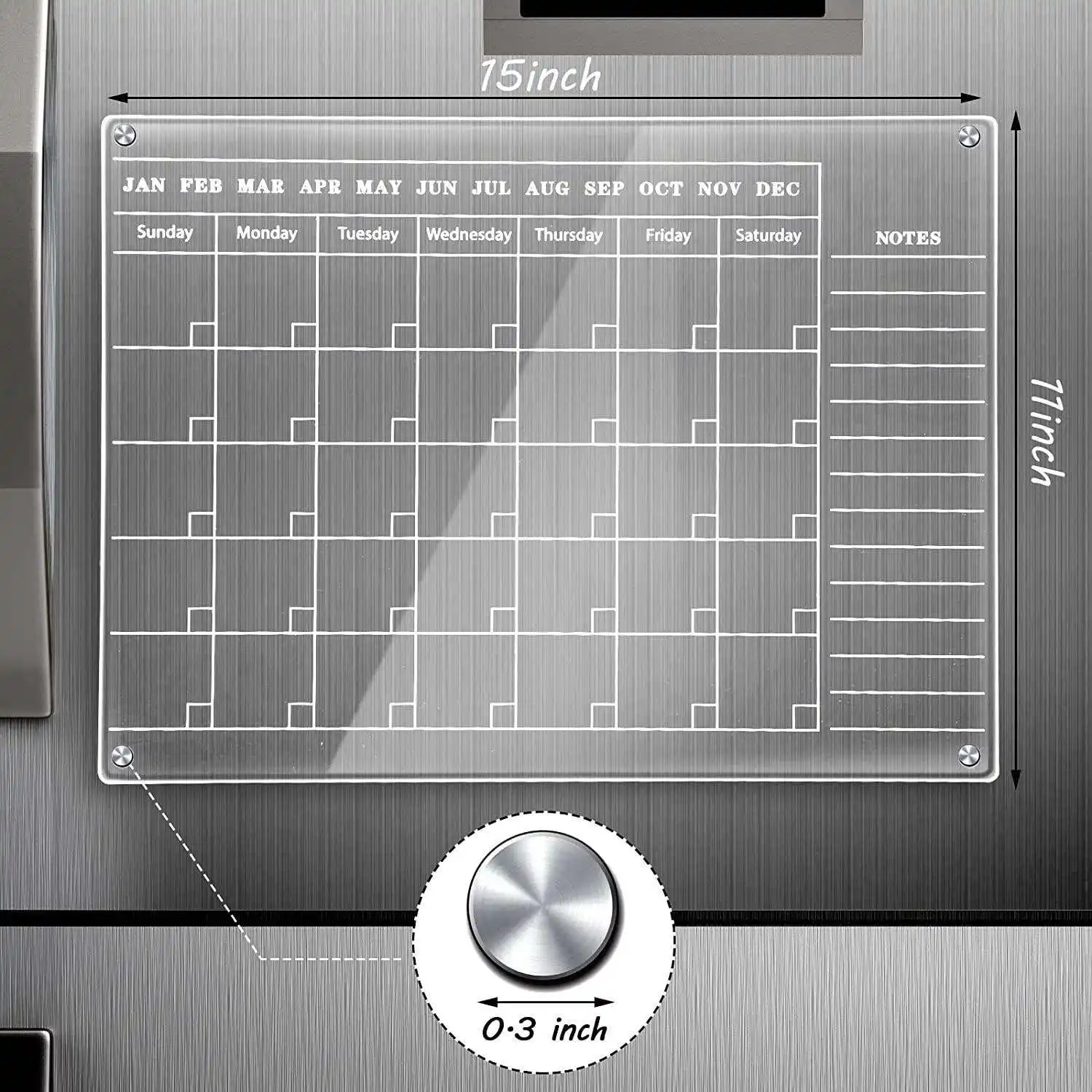 Kids Magnetic Wall Drawing Board Hanging Office Whiteboard  Acrylic Whiteboard