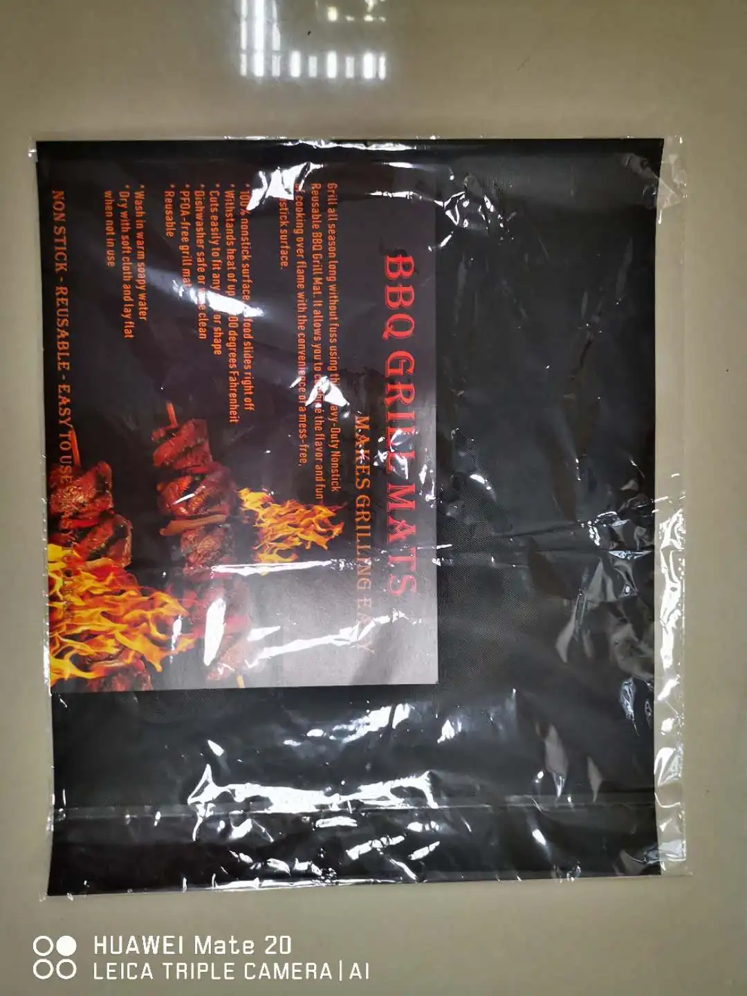  BBQ Accessories sets ptfe non-stick heat resistant reusable heavy duty 0.2mm thckness 40*33cm bbq grill mat