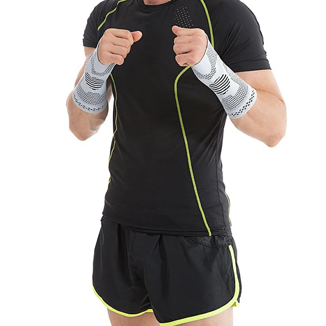 Bamboo Fiber Knitted Palm Support Far - infrared Palm Brace Sport Wrist Sleeve