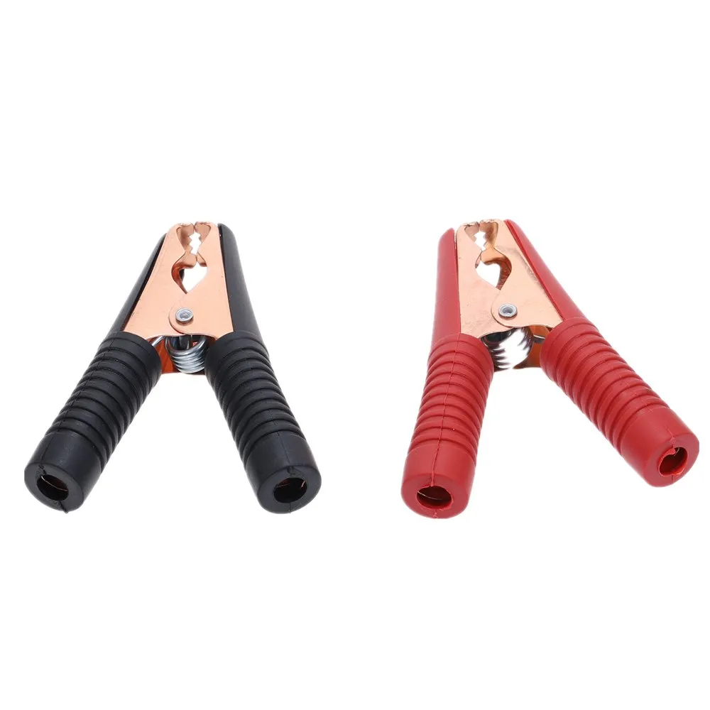 2PCS Hot Car Alligator Clips Battery Terminal Clamps Crocodile Clip 100A Red Black