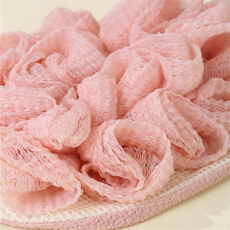 Wholesale Supplier Natural Shower Loofah Sponge Bath Exfoliating Mitt Sponge Glove 150d Show Bath Scrubber With Custom Logo
