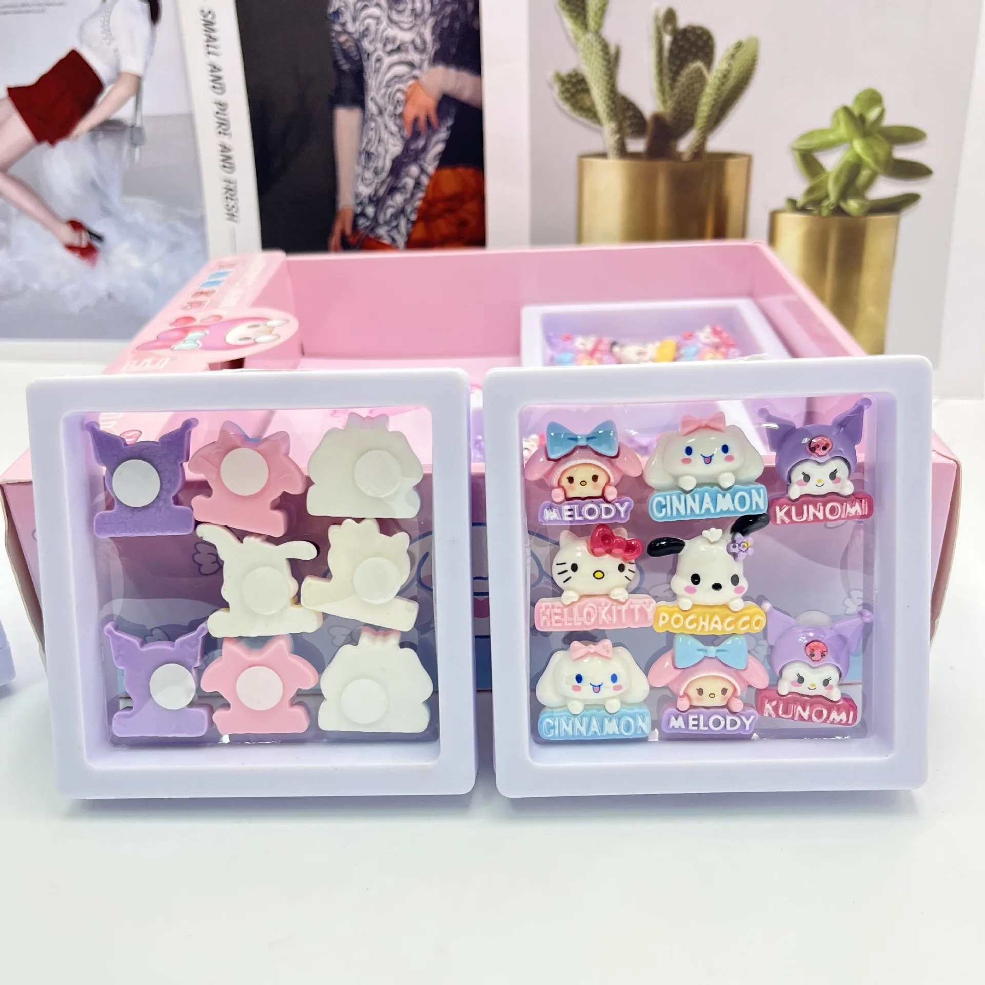 (Hot Selling)Cartoon 3D Kuromi KT Stickers Lovely Vinyl Anime DIY Stickers for Decoration