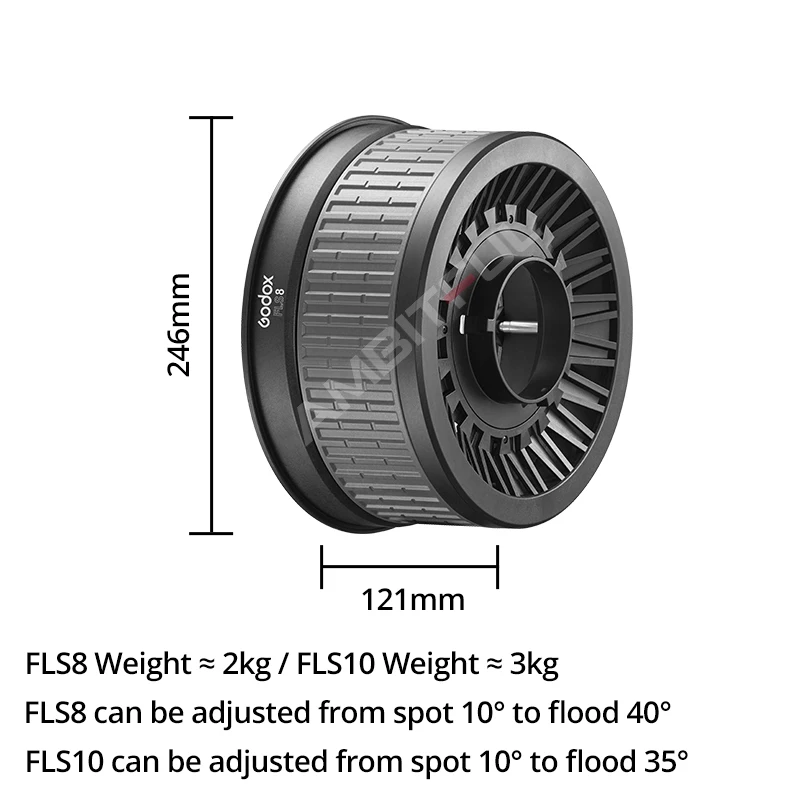 Godox FLS8 LB-01 FLS10 LB-02 с линзой Френеля регулируемой яркостью объектив креплением Bowens свет многофункциональную систему света Вспышка-Стробоскоп для SL150II SL200II