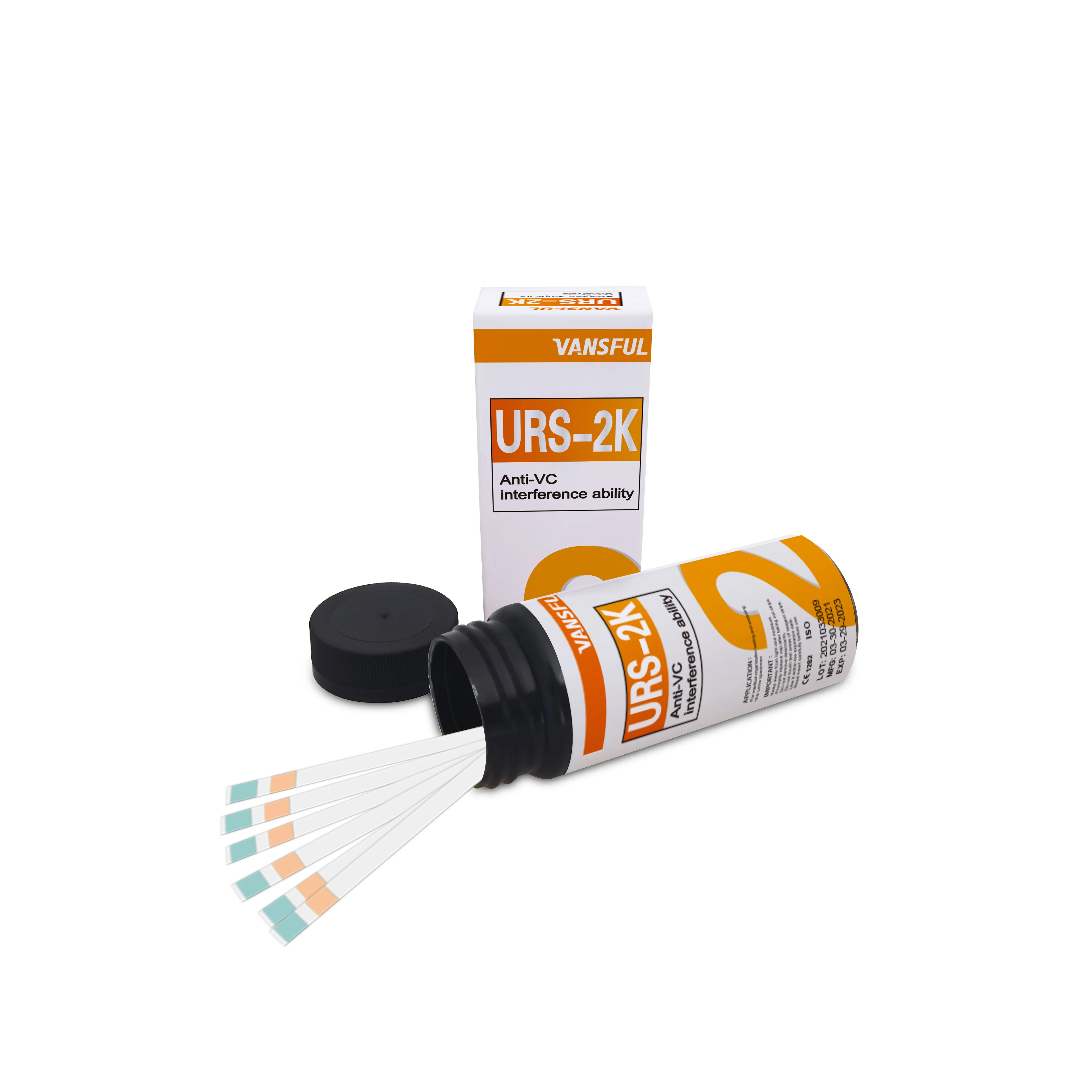 Widely Used Glucose and Ketone Reagent Test Strips URS 2K for Urine Test Diabetic Test Strips (1600379666236)