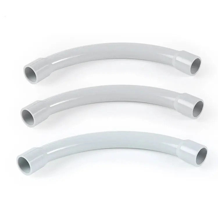 20mm 25mm 40mm 50mm 63mmPVC Conduit Fitting End Bell Electrical Elbow Sweep Bend PVC Fittings Conduit Solid Elbow