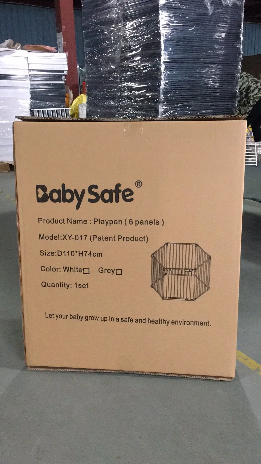  Детский легкий складной Манеж Babysafe для дома и