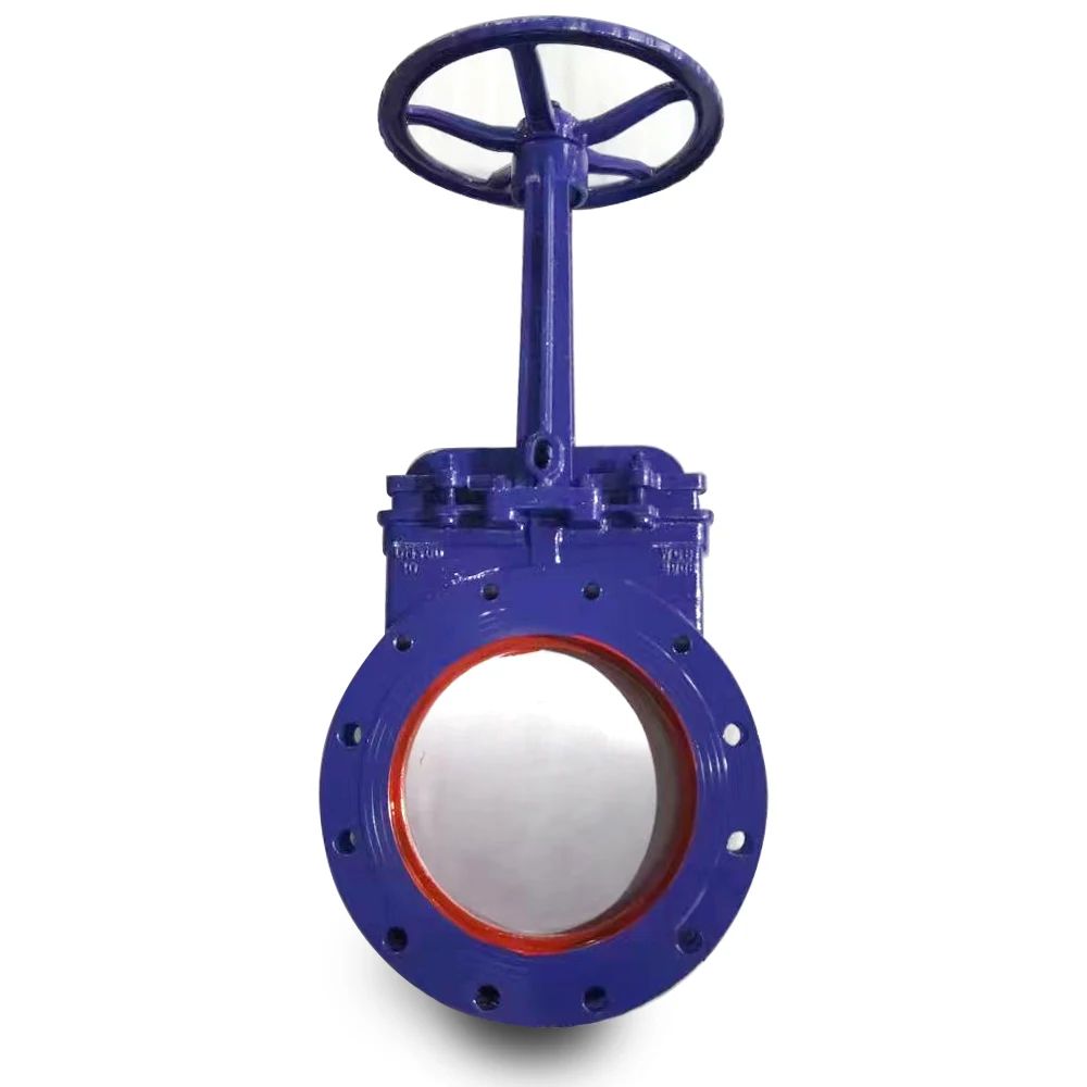 WCB Gate Valves carbon steel Single-acting pneumatic PN10/16  knife gate valve