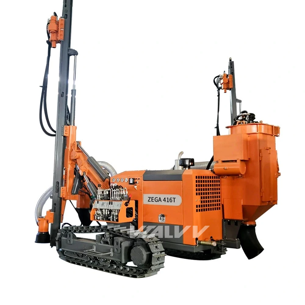 ZEGA 416T Small dth drill rig Vialvv Rotary borehole mine drilling machine spare parts rotary head for mining drill rig