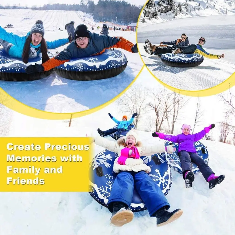 2022 New Arrival Winner Sports Snow Sled Thick and Cold Resistant Pvc Snow Tubes Inflatable Float With Handle