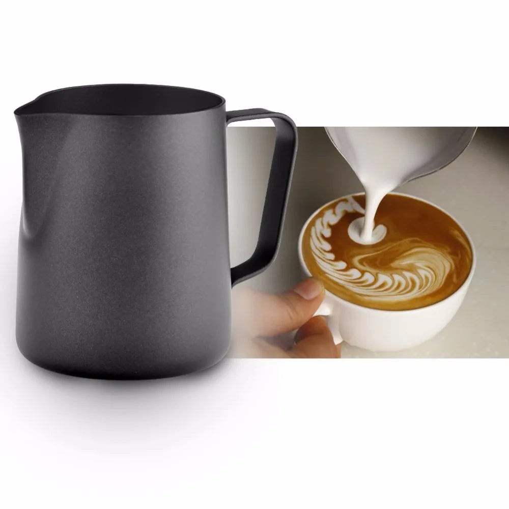 Latte Milk Frothing Jug Stainless Steel Milk Frothing Jug Espresso Coffee Pitcher Barista Craft Coffee Cup Milk Foaming Cup Tool