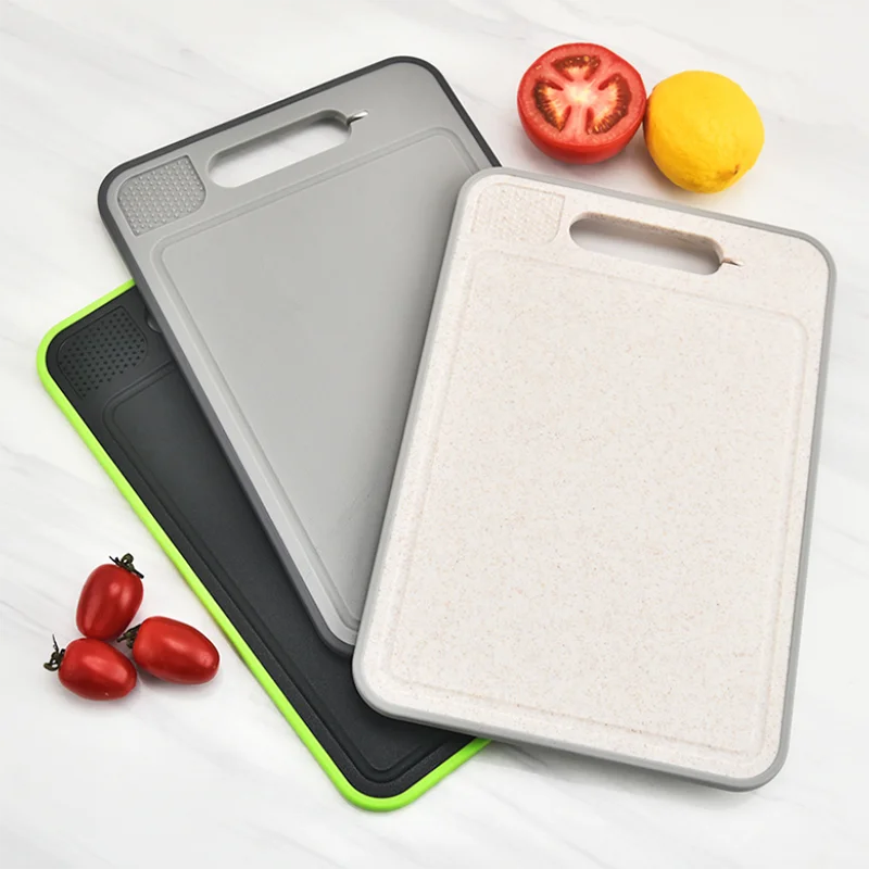 PP PE plastic black vegetable multipurpose recycled luxury 4 in one chopping board system