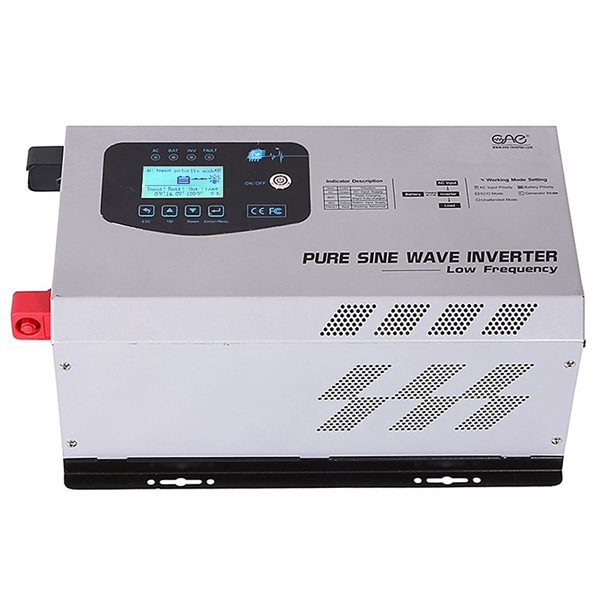  Hot sale inverter 1000W 3000w 5000W dc 12v 24v to 110v 220v pure sine wave power for RV Converter with AC charge