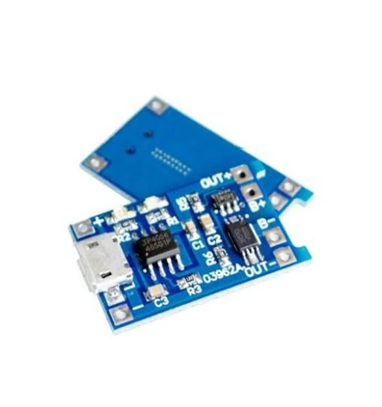 Micro USB 5V 1A 18650 TP4056 Lithium Battery Charger Module Charging Board With Protection Dual Functions 1A Li-ion