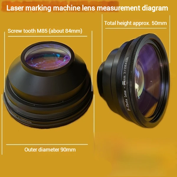 Fiber Laser Marking Field Lens Accessories Metal Cutting Plotter Lens Focusing Mirror