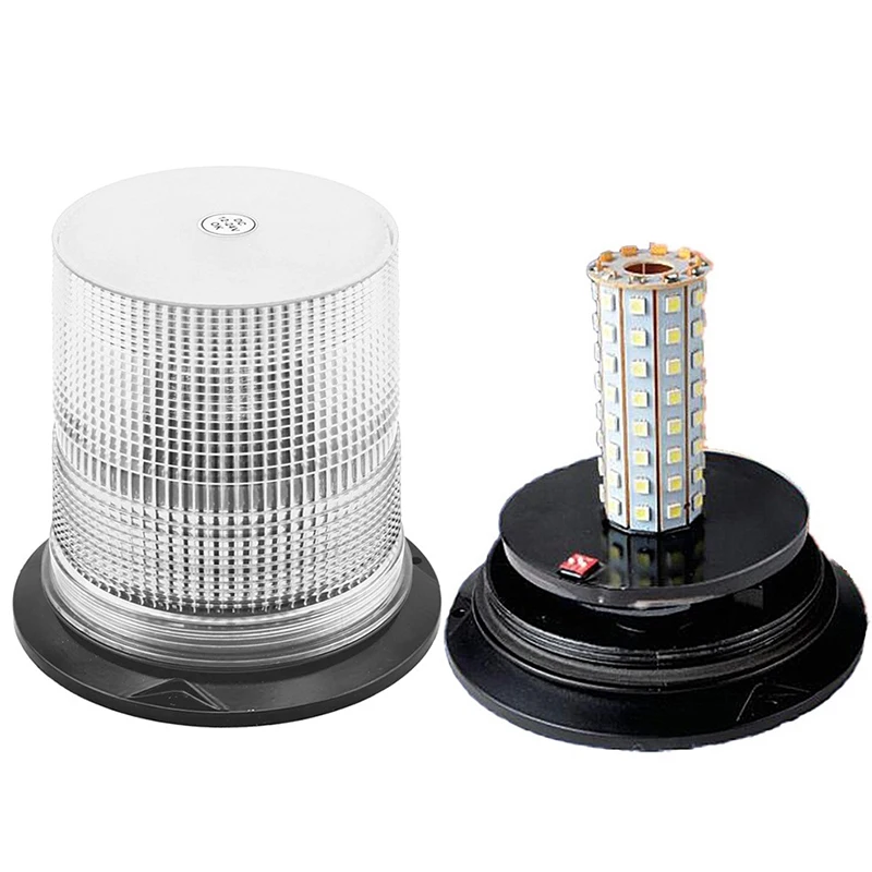 Вибрационное сопротивление белая светодиодная Вращающаяся лампа 5050 SMD стробоскоп маячок свет WL27 автомобильные предупреждающие огни с алюминиевым основанием IP65