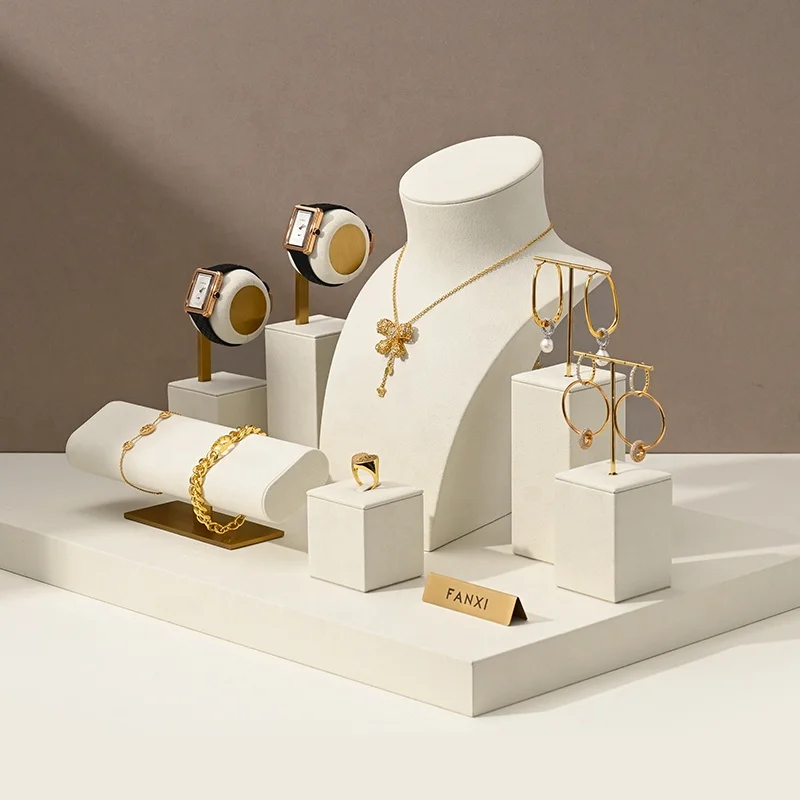 FANXI professional jewelry display stand for luxury jewelry display props custom jewelry stand display set