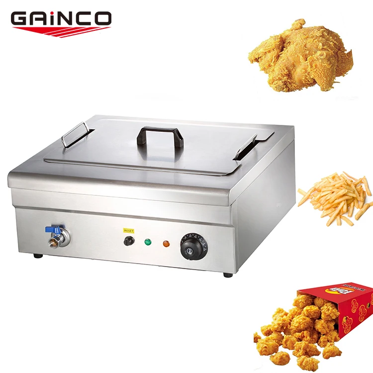 Gainco Other Snack Machine Commercial 25 Liter Deep Fryer/25l Chicken Chips Fryer/ Large Electric Industrial Fryer