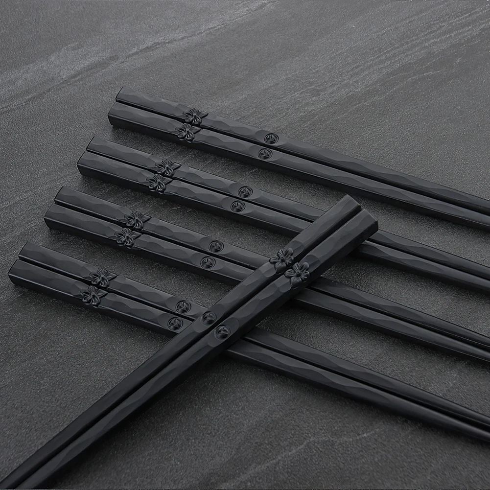  Drop Shipping 10 Pairs kitchen accessories Wedding Gift Chinese chopstick set Japanese Reusable Alloy