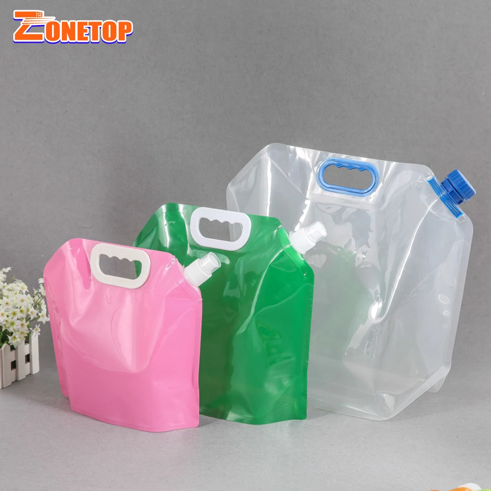Wholesale Traveling Portable 2 Liter 3 Litre 5 Ltr 10 Litro Collapsible Water Bag For Drinking