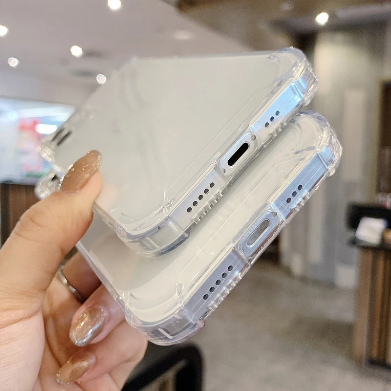 2022 High Quality 4 Corners Shockproof Protection Transparent Clear Soft TPU Phone Case For iPhone 14 Pro Max Cover