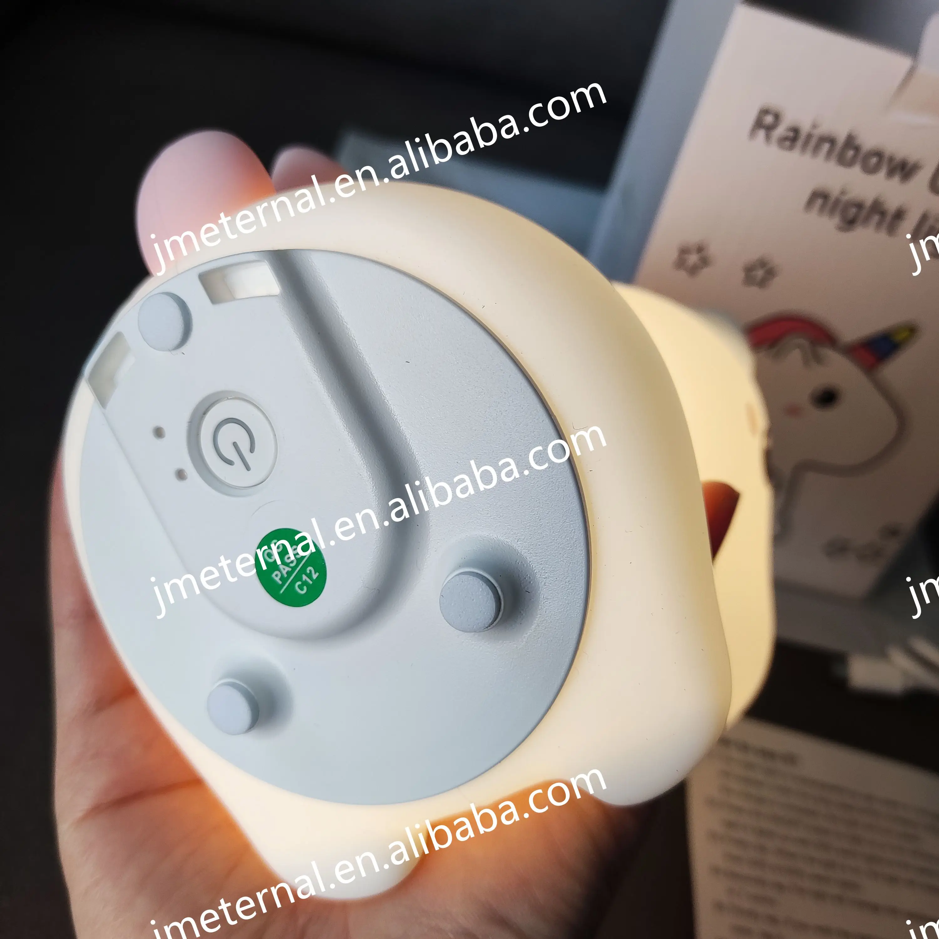Smart USB LED Motion Sensor Baby Lamp Accompany Sleeping Light Rainbow Unicorn Silicone Light Night