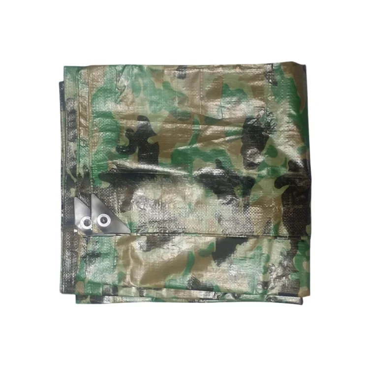 Bule/Orange Tarpaulin Waterproof Pe Tarpaulin In Roll Sheet With Label And Eyelet 110gsm 145 gsm