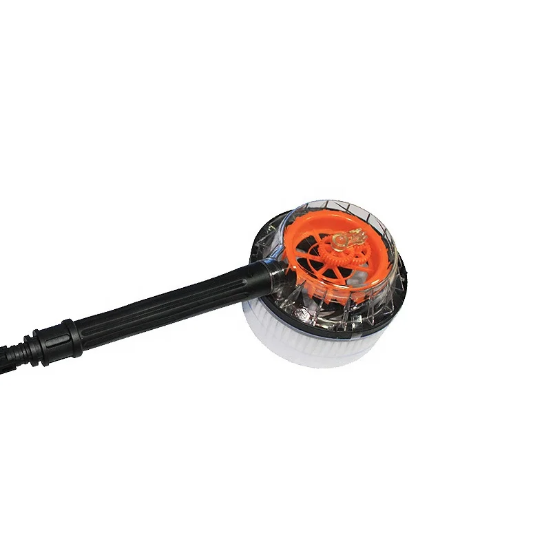 
Rotating water flow car wash brush 