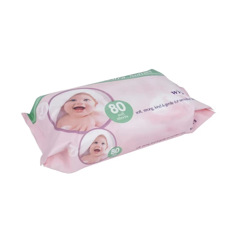 Clean hands and mouth OEM Free sample Spunlaced non-woven custom personal brand baby wipes