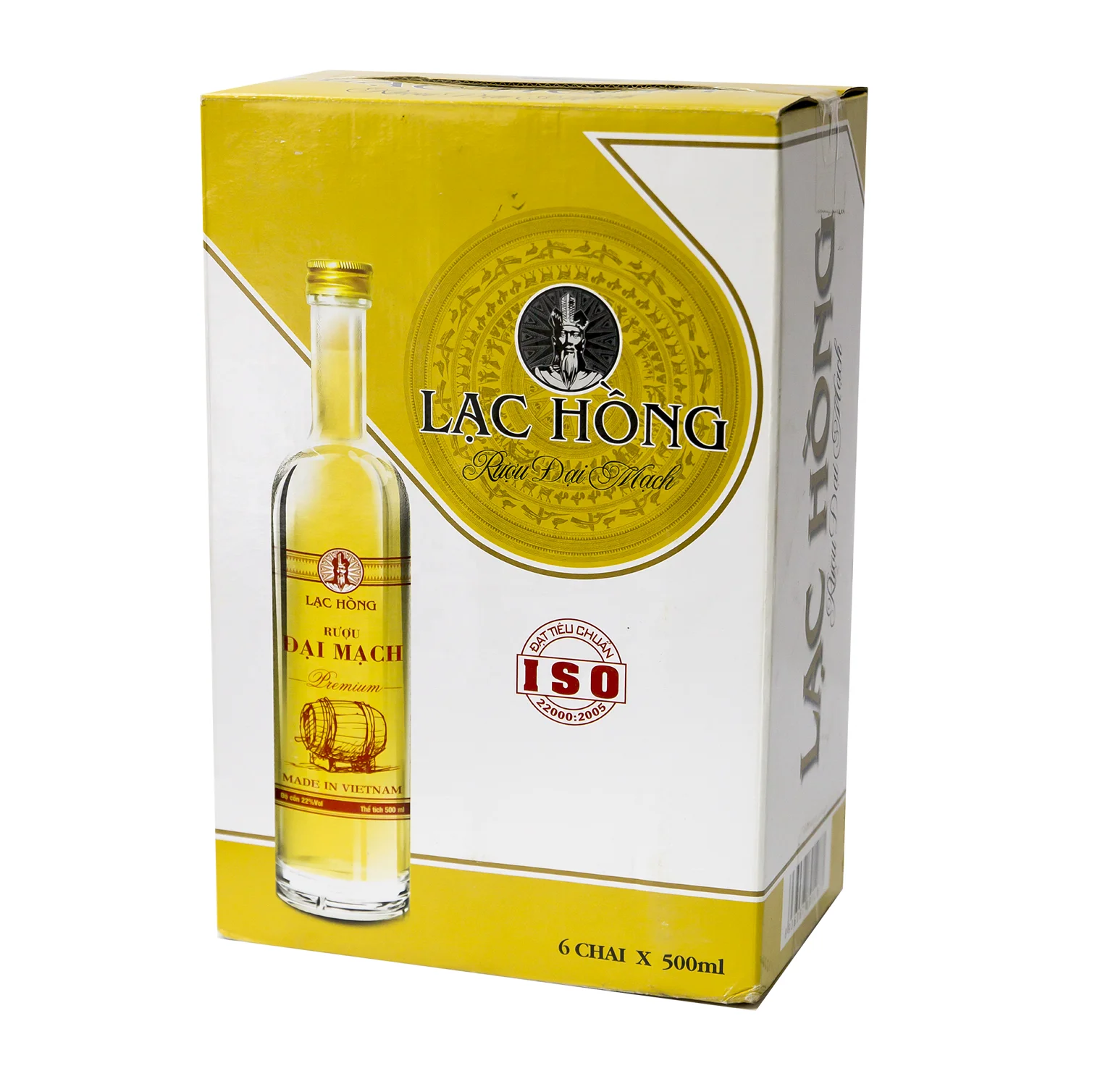 OEM service, Lac Hong Vodka With Glutinous Rice Glass Bottle 500ml