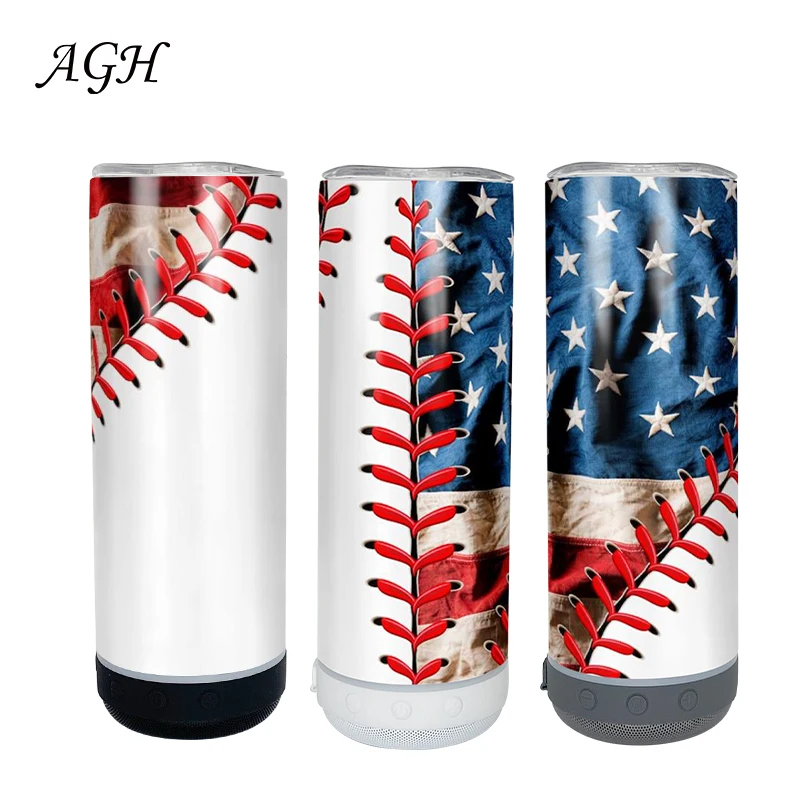 USA Hot Sale 20 oz Smart Water Bottles Wireless Music Player Speaker Tumbler Sublimation Blanks With Speaker