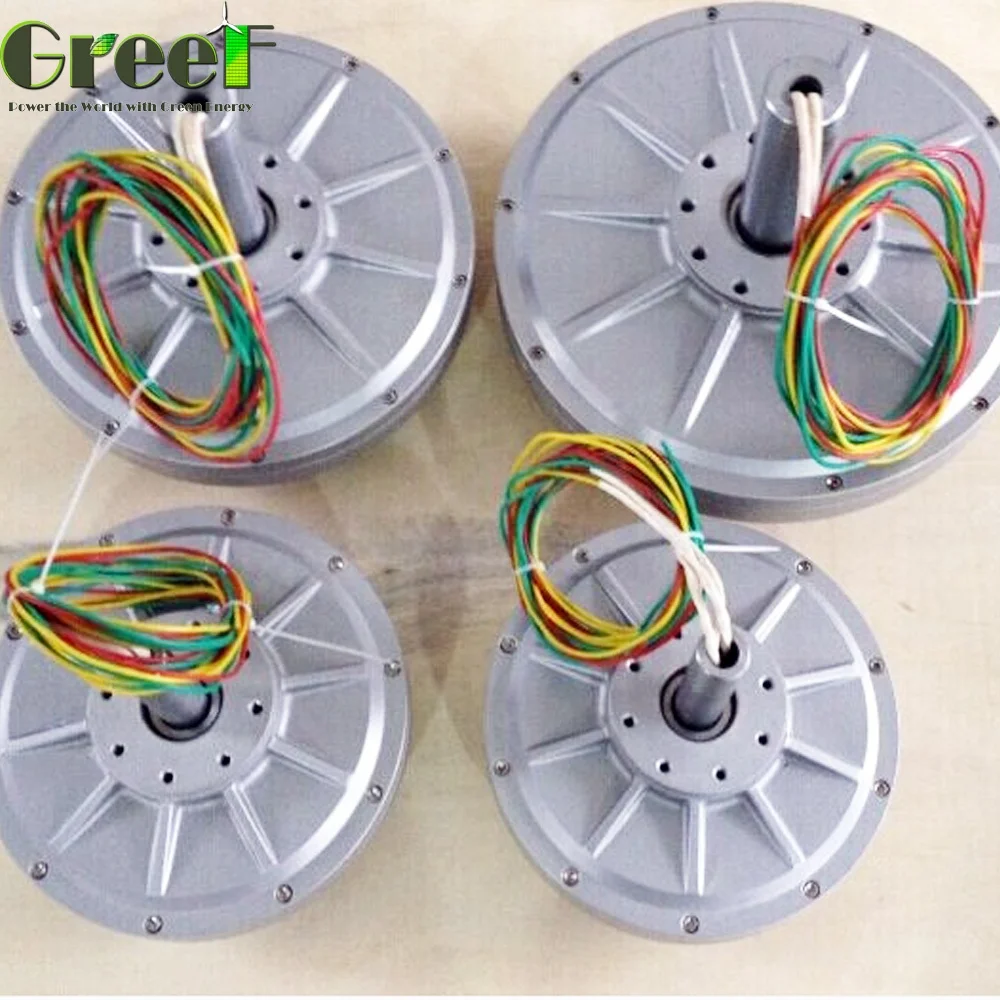 10KW 150rpm  Low Rpm Axial Flux Disc Coreless Alternative Energy Generator, Pmg