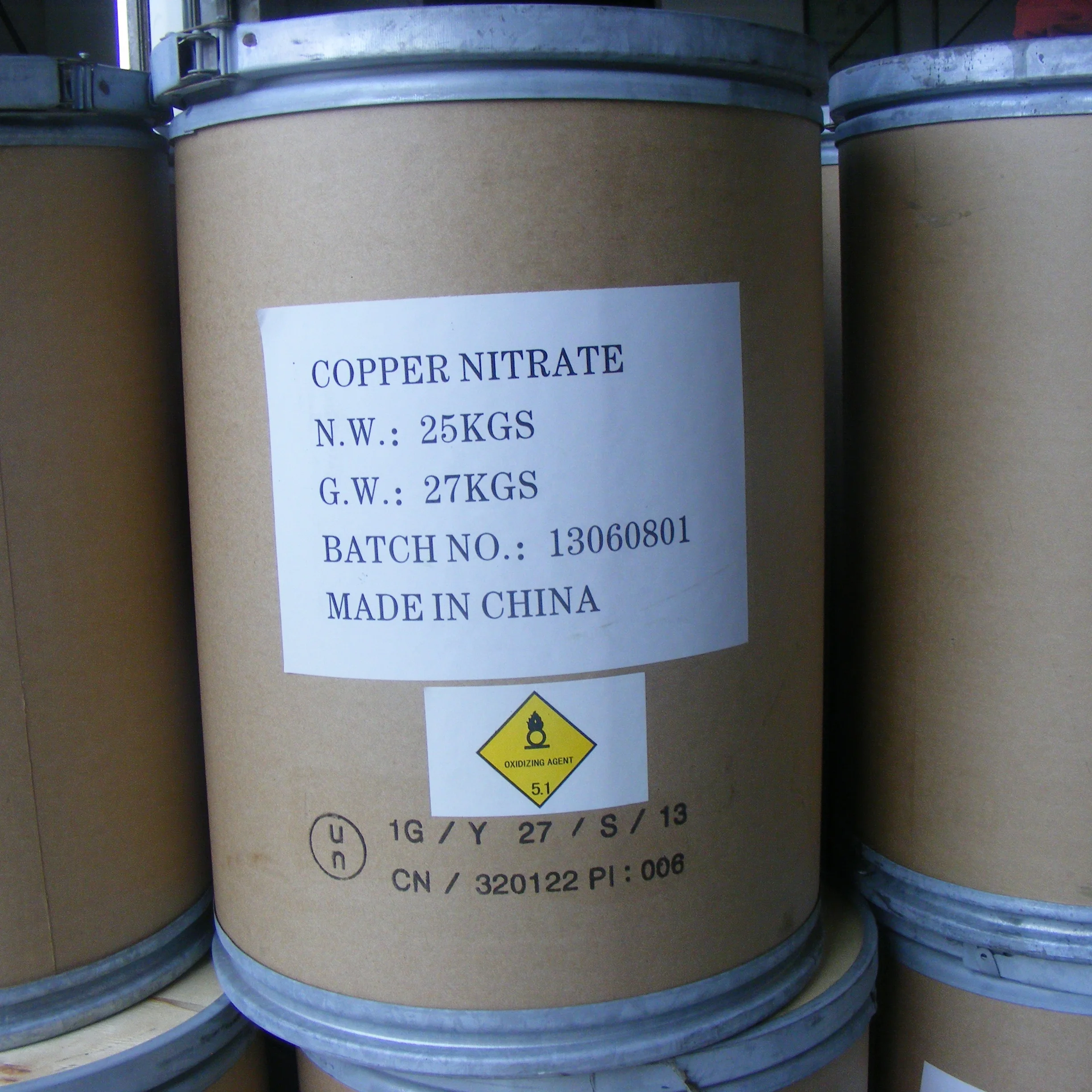 
99% Min AR Copper Nitrate 3H2O Cu(NO3)2.3H2O CAS#10031-43-3 
