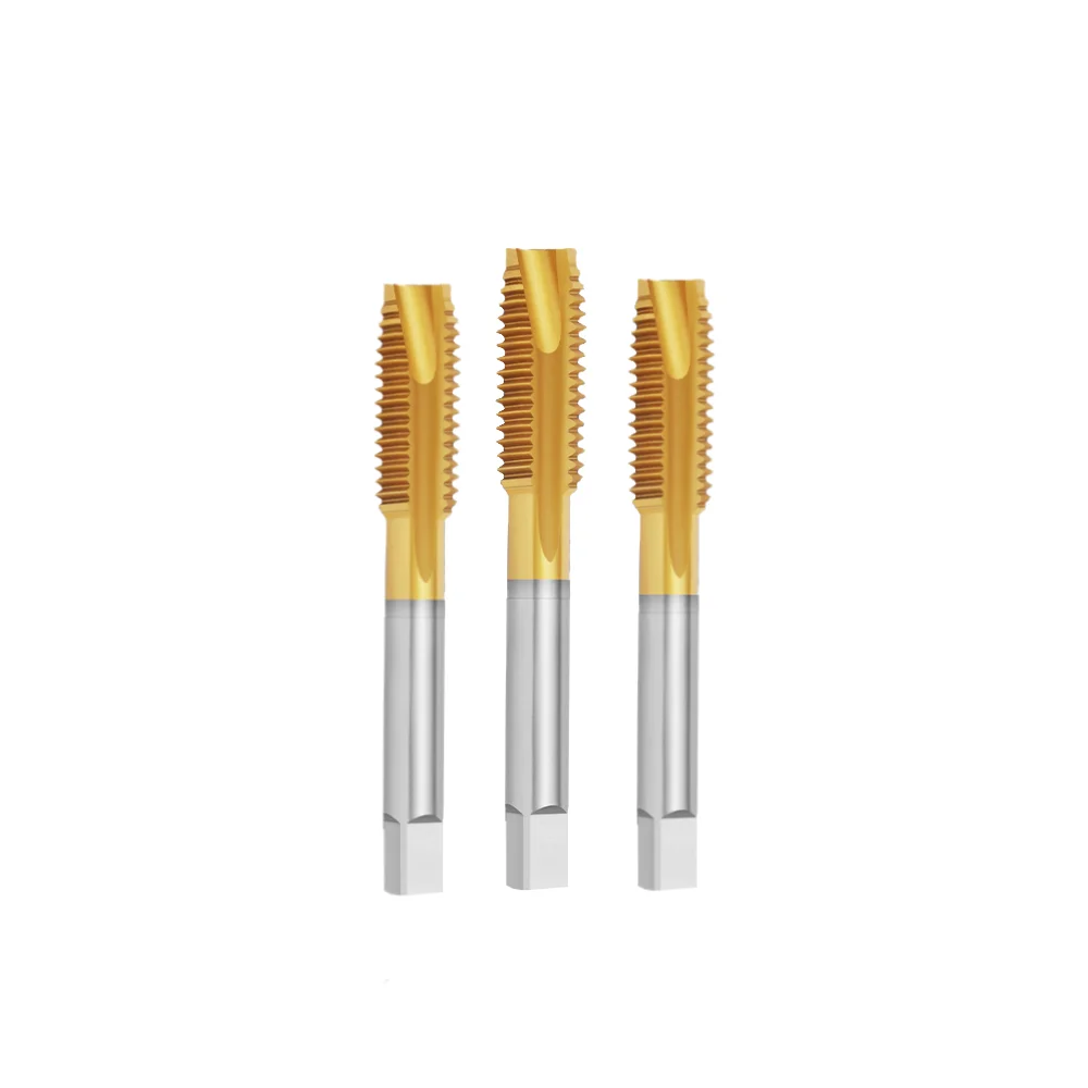 Wholesale Professional HSS M4*0.7mm High Quality Taps Tin Coated Spiral Point Drill Tap unit for Steel Processing