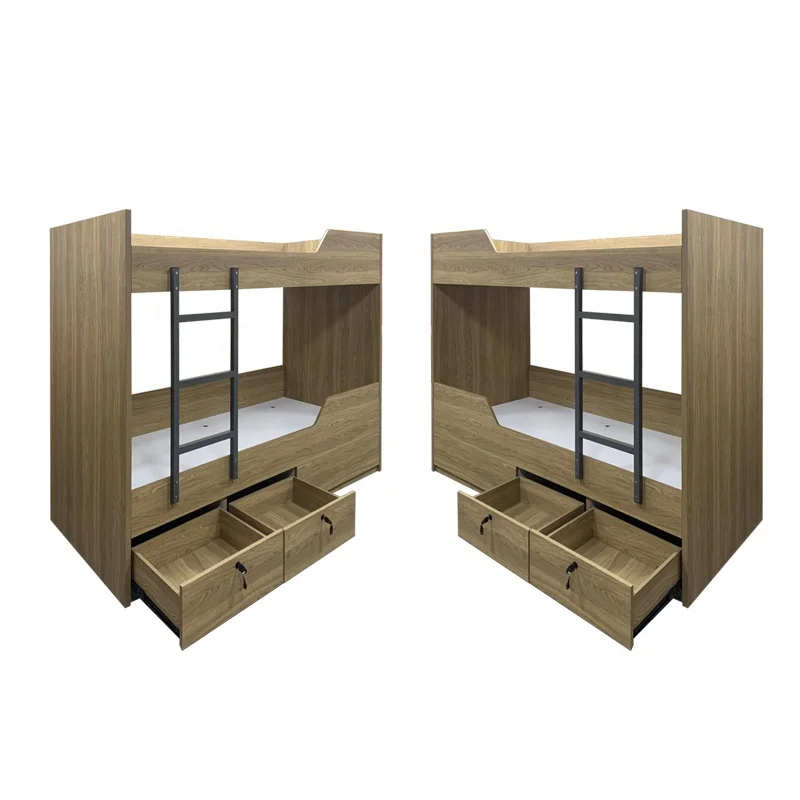 Marine Wooden Beds Double Bunk Bed Ladder Drawer Bed Using Cabin Bedroom