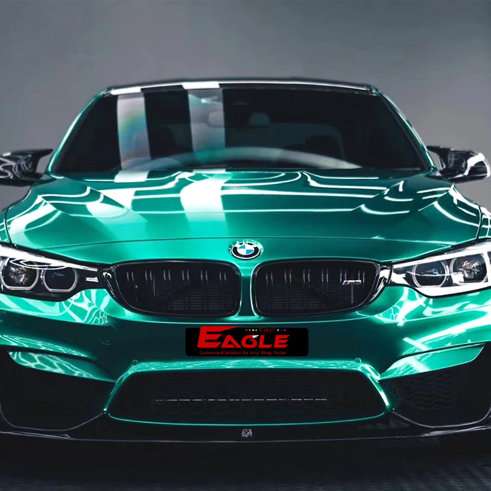 Hot Sale Hottest Emerald Green Color W1.52 x L18m(4.98 x 59ft) PVC Air Bubble Free Gloss Metallic Vinyl Car Wrap