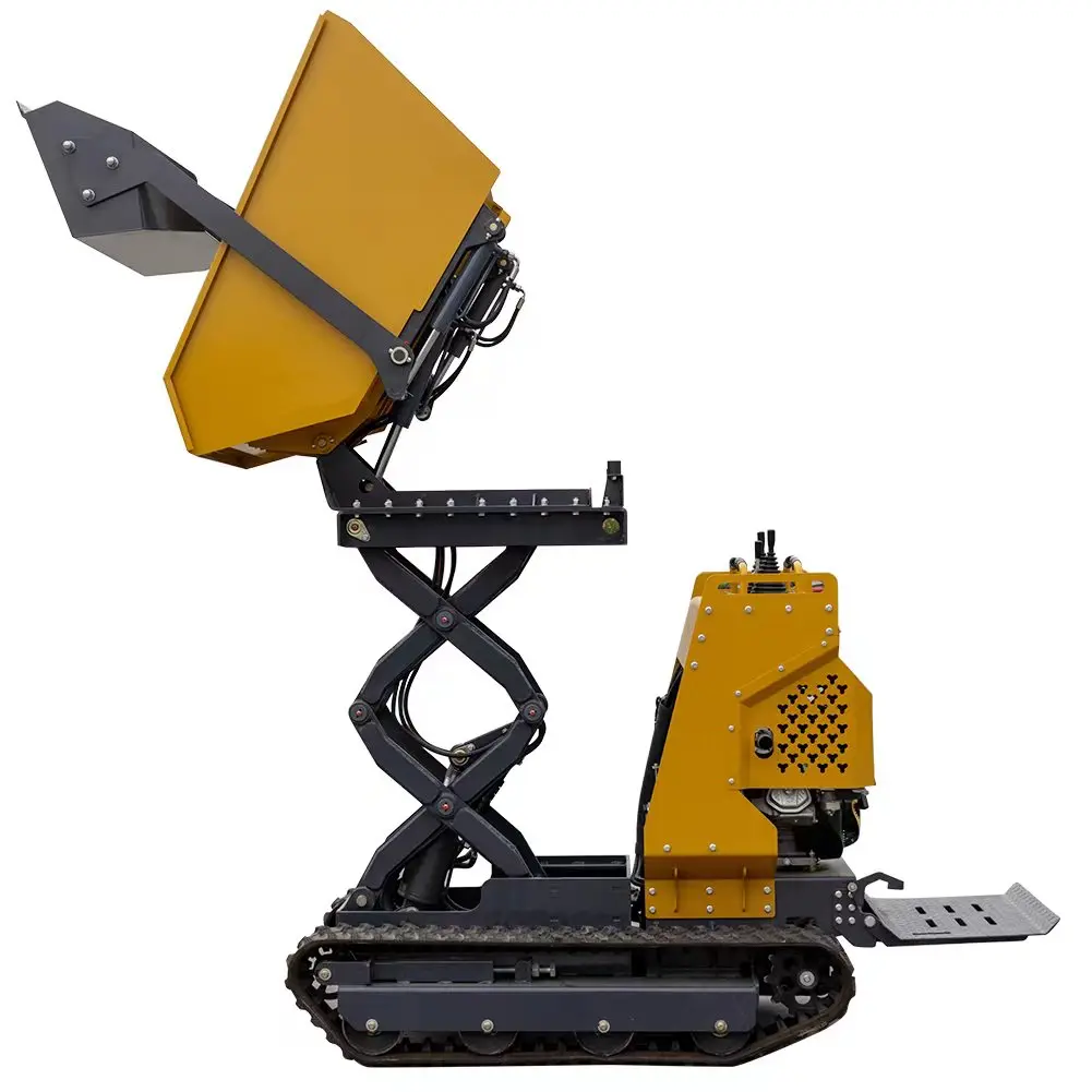 Mini Crawler Dumper Multifunctional Tracked Mini Dumper 800kg Mini Transporter Dump Truck For Construction