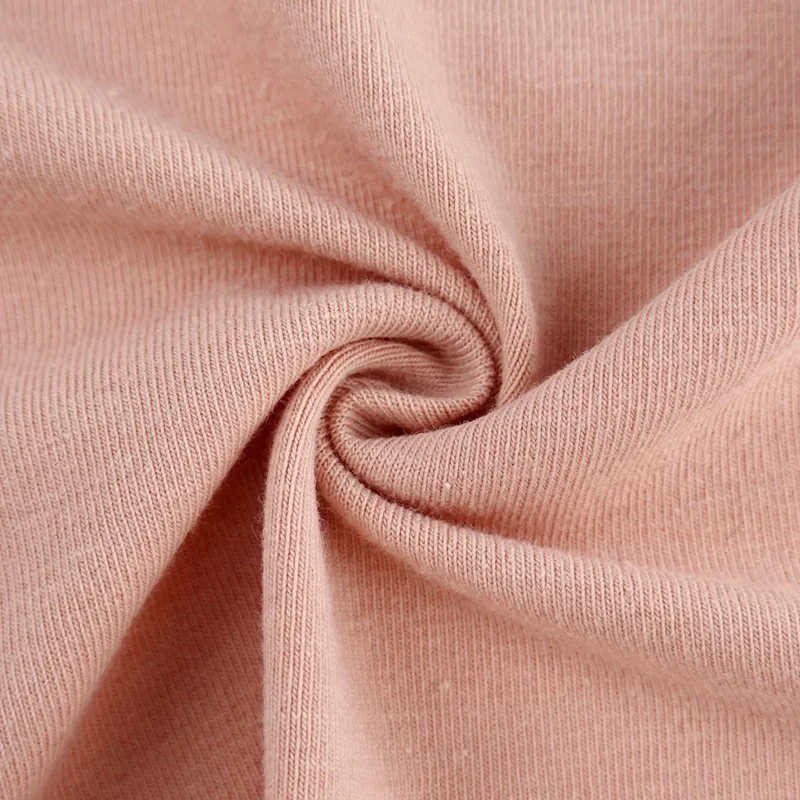  High quality 30s cotton recycled polyester spandex knit single jersey fabric for