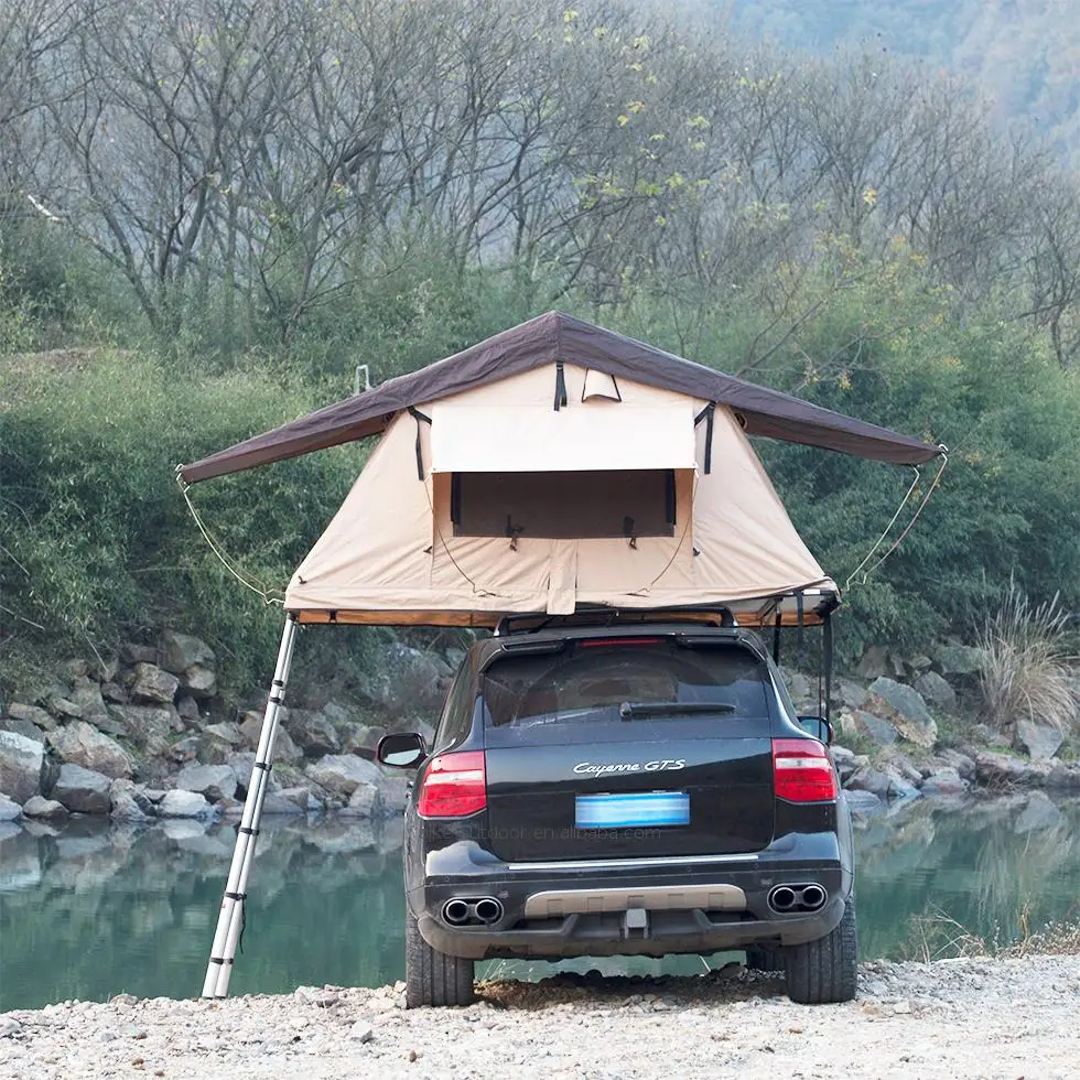 Gold Plus Supplier pop up tent shelter oxford bell nature hike roof top tent with roof rack