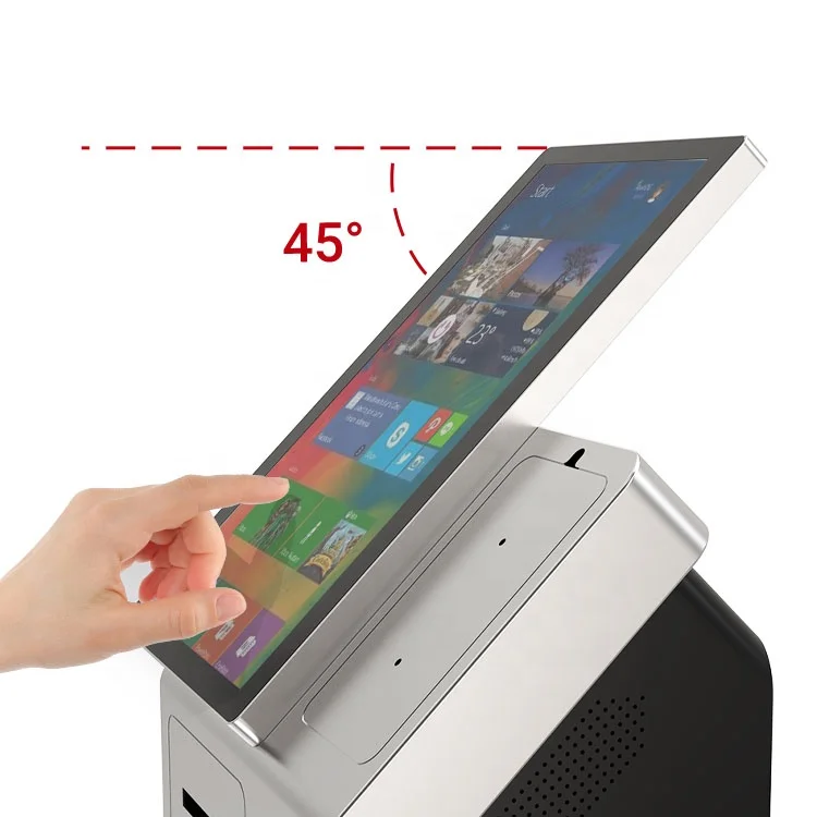 15.6inch desktop all in one kiosk pos touch screen self kiosk POS terminal for commercial stores