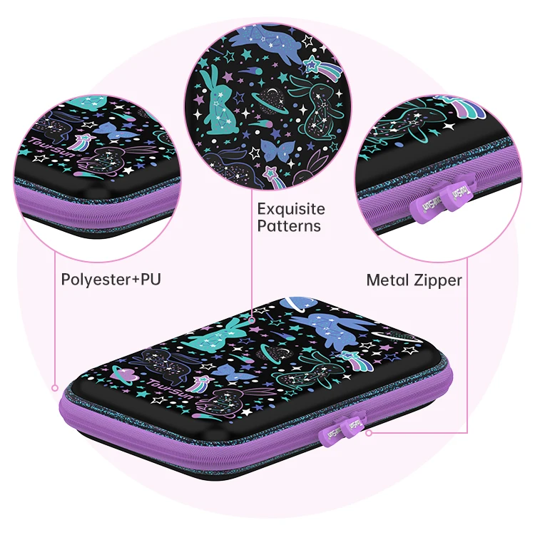 toursun Kawaii Kids Cartoon EVA School Pencil Case Stationery 3D kids personalized   Pen Box Students Supplies Pencil Boxes