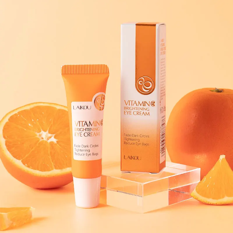 Customized Wholesale Reduce Dark Circles Puffy Tightening Firming Brightening Whitening Vitamin C Eye Cream